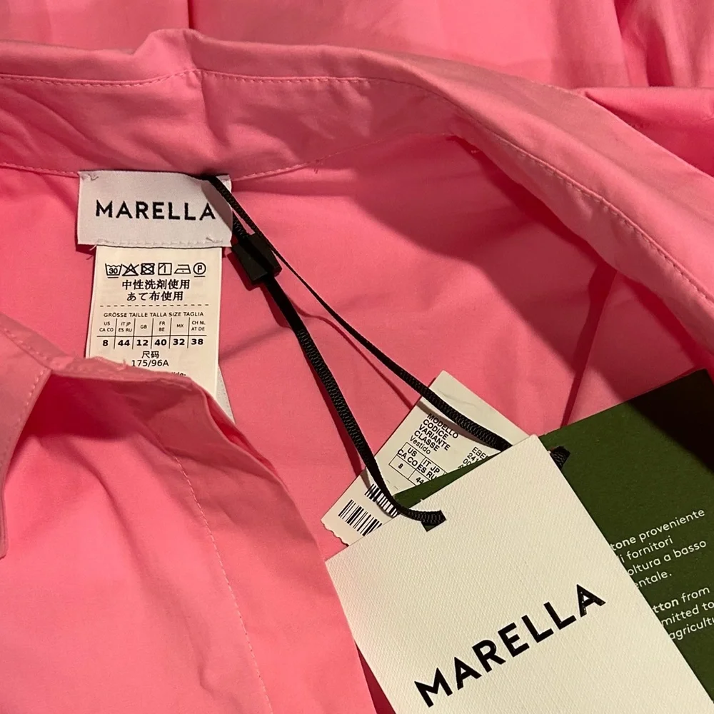 MARELLA Ebert Cotton Poplin 
Collared Shirt Dress - Picture 11 of 12